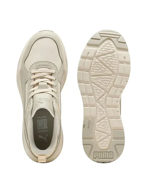 Женские кроссовки PUMA Trinity 2 LT SL из экокожи бежевые - фото 4 - Miraton
