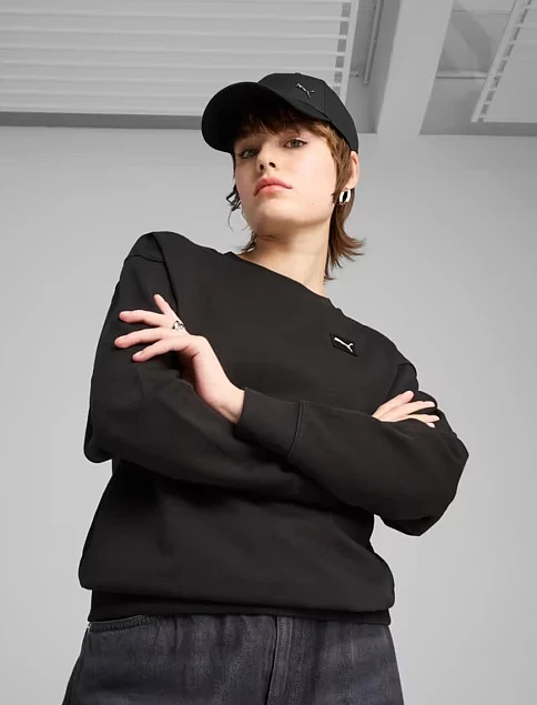 Кепка PUMA ESS METAL PUMA CAT BB Cap текстильная черная - фото 3 - Miraton