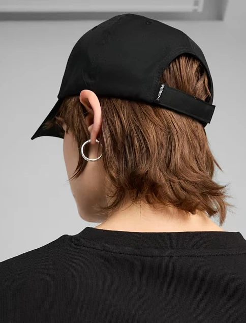 Кепка PUMA ESS METAL PUMA CAT BB Cap текстильная черная - фото 4 - Miraton
