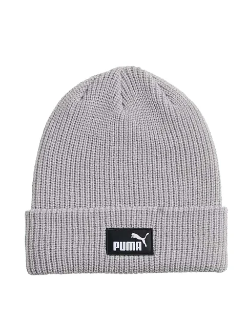 Шапка PUMA ESS High Crown Beanie текстильная серая - фото 1 - Miraton