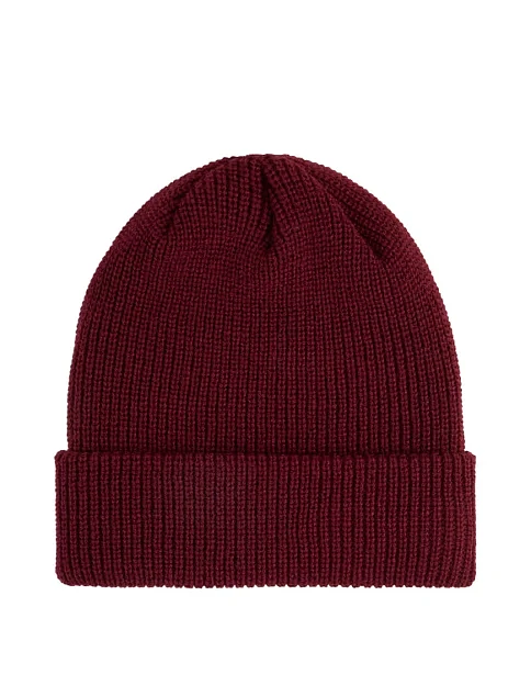 Шапка PUMA ESS High Crown Beanie текстильная бордовая - фото 2 - Miraton