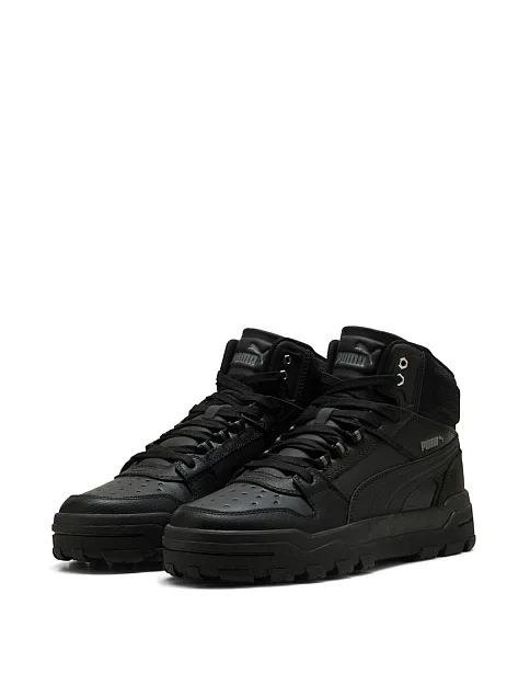 Мужские ботинки PUMA Rebound Abrupt кожаные черные - фото 3 - Miraton