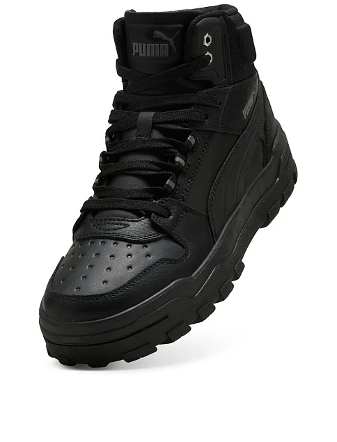 Мужские ботинки PUMA Rebound Abrupt кожаные черные - фото 5 - Miraton