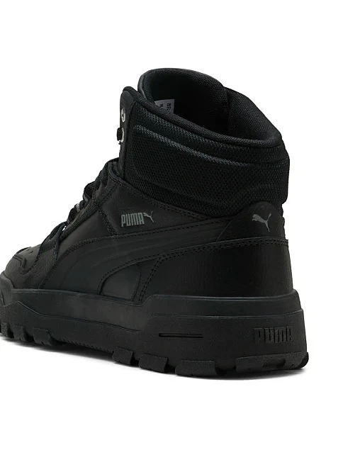 Мужские ботинки PUMA Rebound Abrupt кожаные черные - фото 6 - Miraton