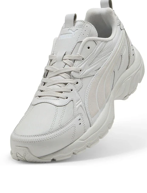 Женские кроссовки PUMA Milenio Tech L кожаные серые - фото 5 - Miraton