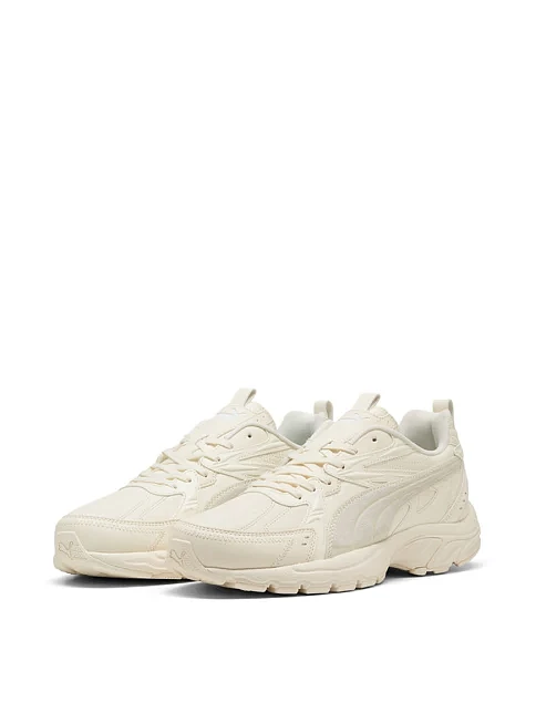 Женские кроссовки PUMA Milenio Tech L кожаные молочного цвета - фото 3 - Miraton