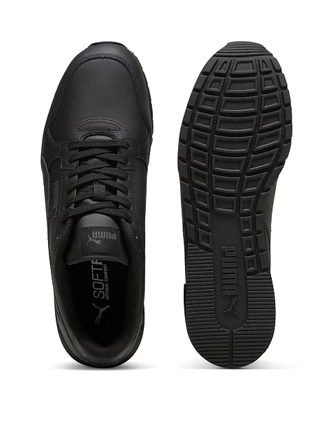 Чоловічі кросівки PUMA ST Runner v4 L шкіряні чорні - фото 4 - Miraton