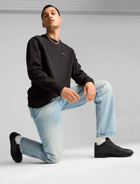 Чоловічі кросівки PUMA ST Runner v4 L шкіряні чорні - фото 8 - Miraton