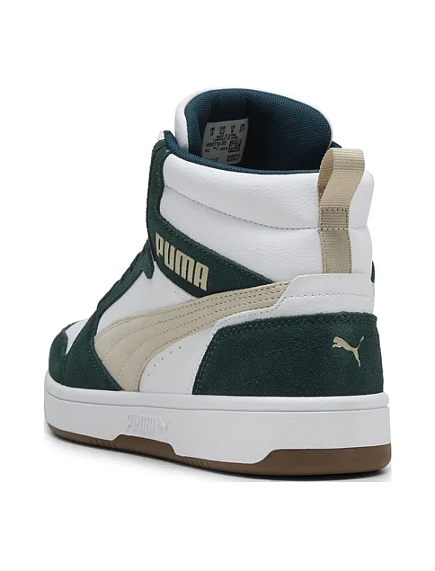 Мужские ботинки PUMA Rebound v6 SD кожаные зеленые - фото 6 - Miraton