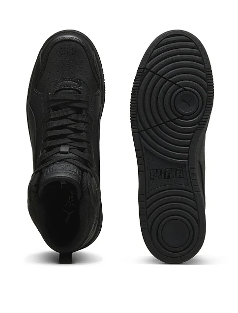 Мужские ботинки PUMA RBD Break Mid кожаные черные - фото 6 - Miraton