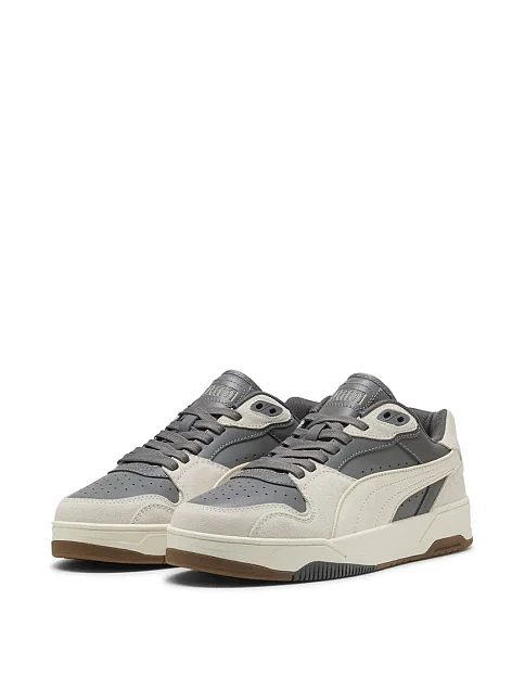 Чоловічі кеди PUMA RBD Break Low SD шкіряні сірі - фото 2 - Miraton