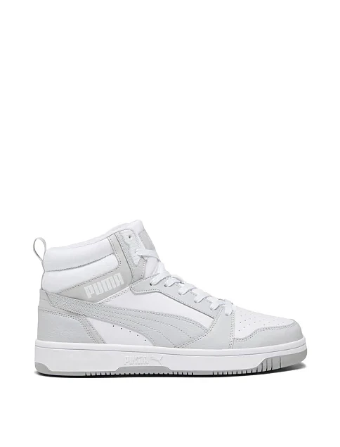 Женские ботинки PUMA Rebound v6 из экокожи серые - фото 1 - Miraton