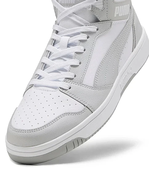 Женские ботинки PUMA Rebound v6 из экокожи серые - фото 3 - Miraton