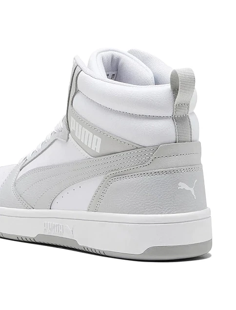 Женские ботинки PUMA Rebound v6 из экокожи серые - фото 4 - Miraton