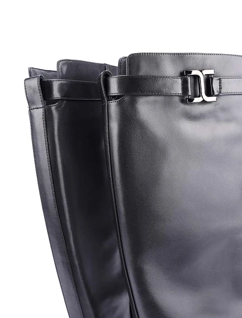 Женские сапоги Attizzare кожаные черные - фото 4 - Miraton