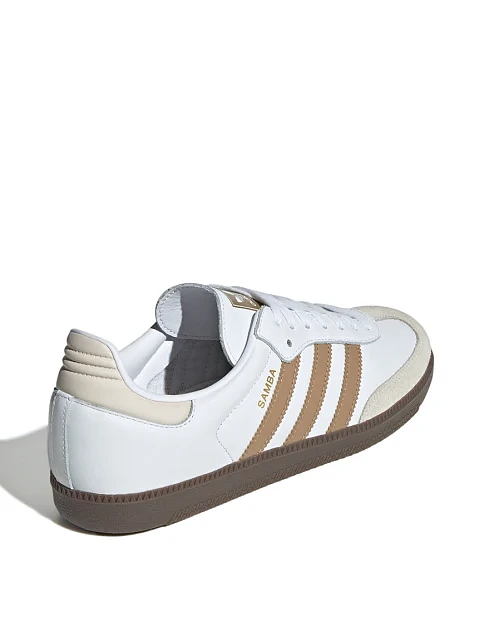 Женские кеды Adidas SAMBA OG кожаные белые - фото 3 - Miraton