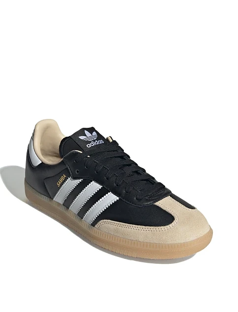 Женские кеды Adidas SAMBA OG кожаные черные - фото 2 - Miraton