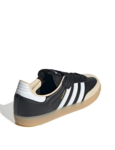 Женские кеды Adidas SAMBA OG кожаные черные - фото 3 - Miraton