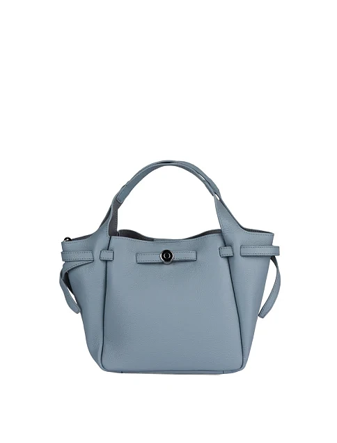 Женская сумка кожаная голубая - фото 1 - Miraton