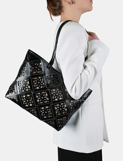 Женская сумка кожаная черная - фото 2 - Miraton