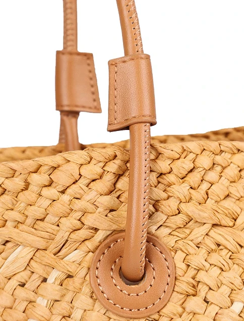 Жіноча сумка солом'яна бежева - фото 4 - Miraton