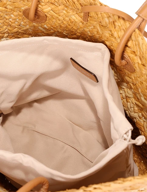 Жіноча сумка солом'яна бежева - фото 5 - Miraton