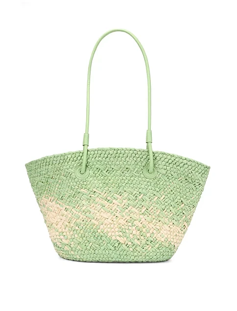 Жіноча сумка солом'яна зелена - фото 3 - Miraton