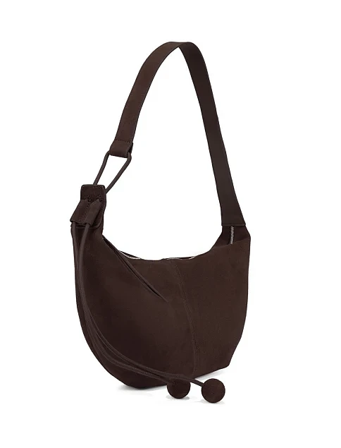 Жіноча сумка замшева коричнева - фото 3 - Miraton