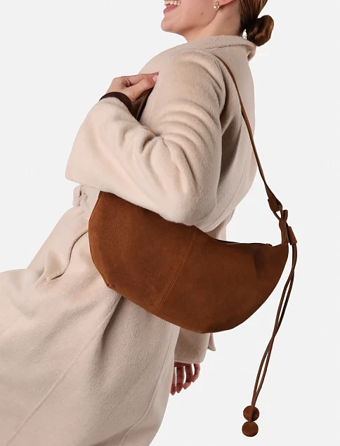 Женская сумка замшевая кемел - фото 2 - Miraton