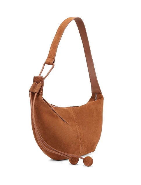 Женская сумка замшевая кемел - фото 3 - Miraton