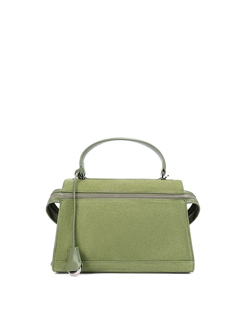 Женская сумка замшевая зеленая - фото 1 - Miraton