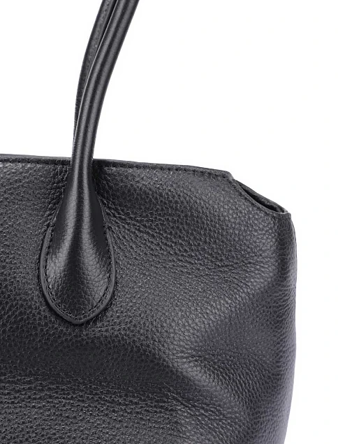 Женская сумка кожаная черная - фото 5 - Miraton