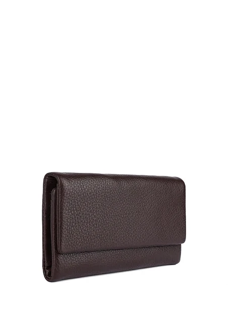 Гаманець на магніті шкіряний коричневий - фото 2 - Miraton