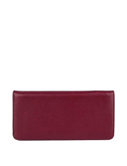 Гаманець на магніті шкіряний бордовий - фото 3 - Miraton