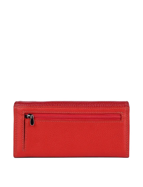 Кошелек на магните кожаный коричневый - фото 3 - Miraton