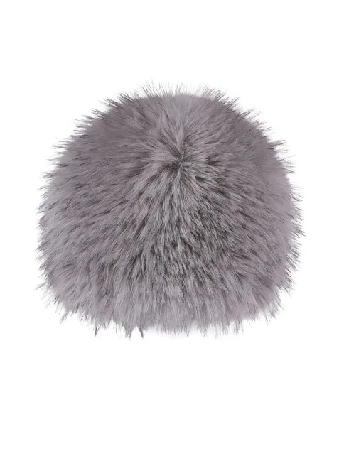 Шапка с мехом серая - фото 1 - Miraton