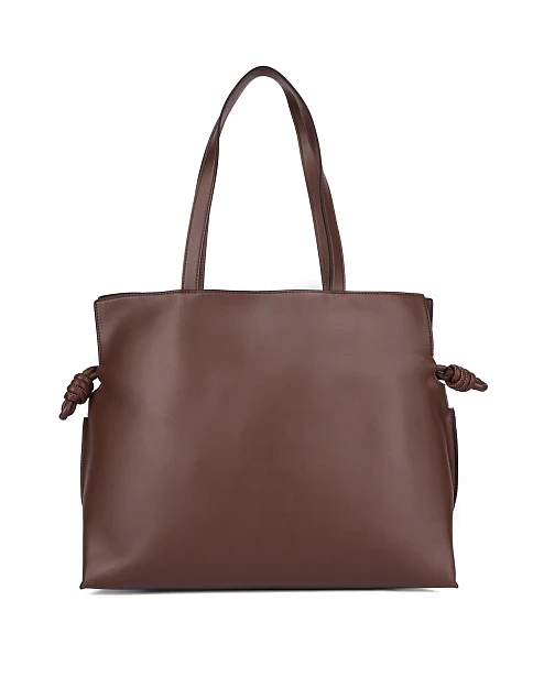 Женская сумка кожаная коричневая - фото 1 - Miraton