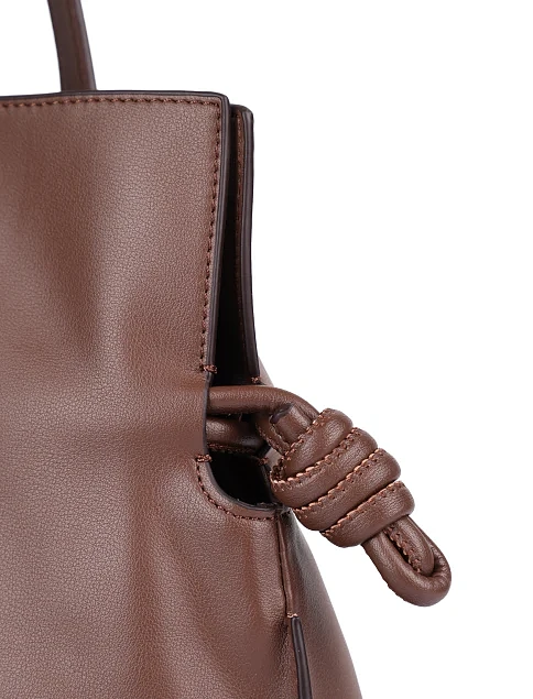 Женская сумка кожаная коричневая - фото 4 - Miraton