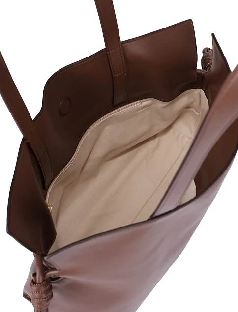 Женская сумка кожаная коричневая - фото 6 - Miraton