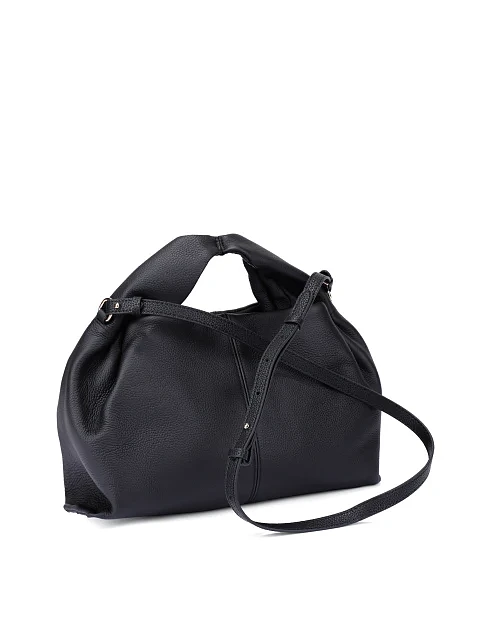 Женская сумка кожаная черная - фото 7 - Miraton