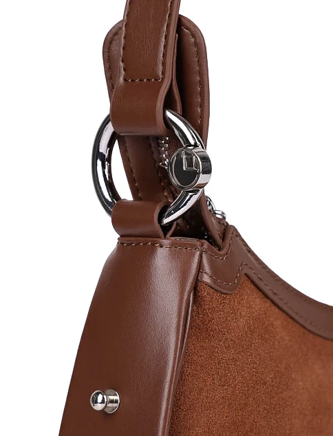 Женская сумка кожаная коричневая - фото 5 - Miraton