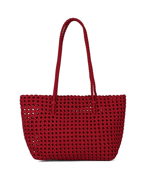 Женская сумка тканевая бордовая - фото 3 - Miraton