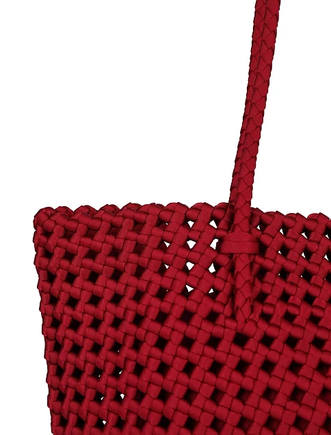 Женская сумка тканевая бордовая - фото 4 - Miraton