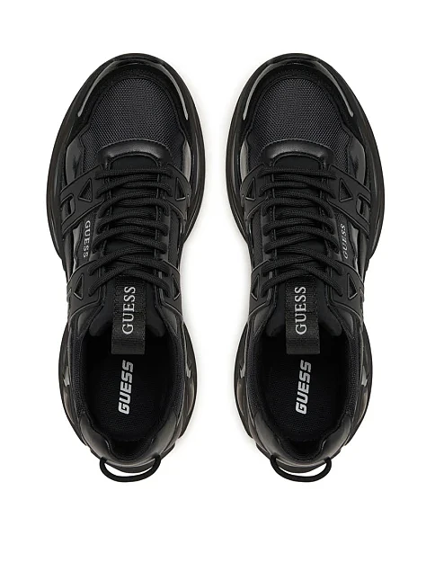 Мужские кроссовки Guess из экокожи черные - фото 4 - Miraton