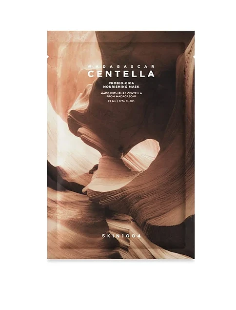 Регенеруюча тканинна маска для обличчя SKIN1004 Madagascar Centella Probio-Cica Nourishing Mask - фото 1 - Miraton
