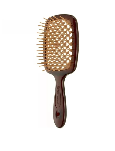 Щетка для волос Janeke Superbrush коричневая с бежевым - фото 1 - Miraton