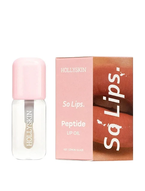 Бальзам для губ Hollyskin Peptide Lip Oil 001 Lemon Glaze, 4 ml - фото 1 - Miraton