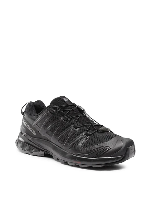 Мужские кроссовки Salomon XA PRO 3D V9 Black/PH из экокожи черные - фото 3 - Miraton