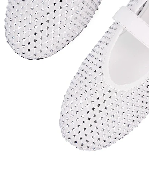 Жіночі балетки з сітки білі - фото 5 - Miraton