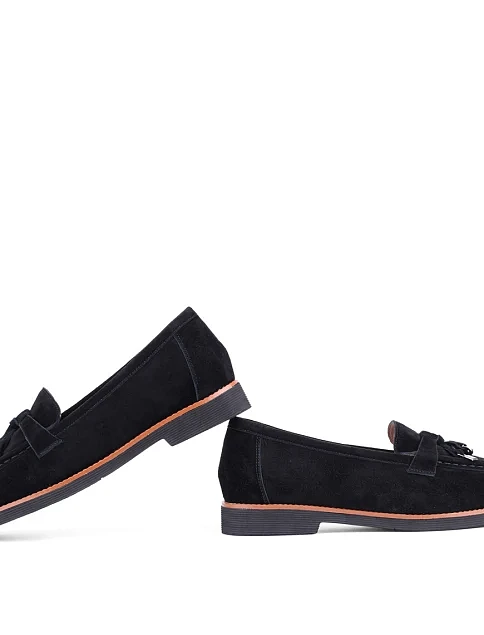 Женские слиперы велюровые черные - фото 7 - Miraton